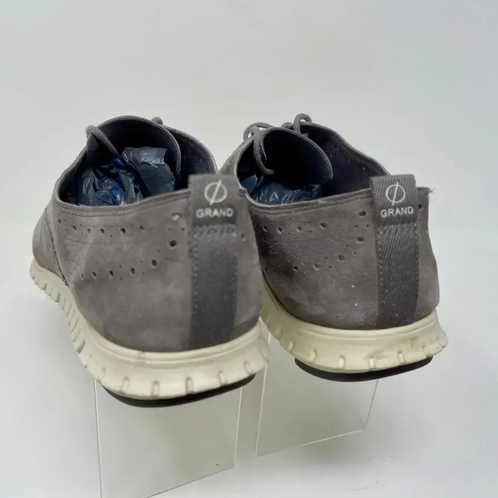 Cole‎ Hahn Zero Grand Oxford Shoes Suede Leather Womens 9 Gray